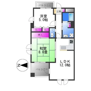 STムアナ【4階】の間取り