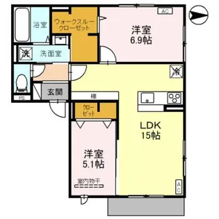 vie l’eclat【1階】の間取り