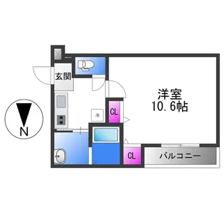 フジパレス河内花園Ⅱ番館【1階】の間取り