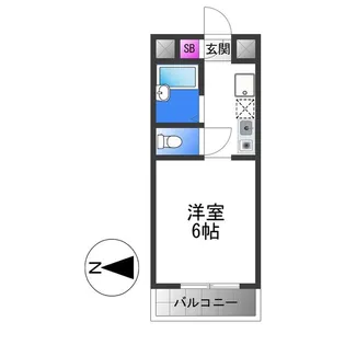 シャルマンコーポサノ【2階】の間取り