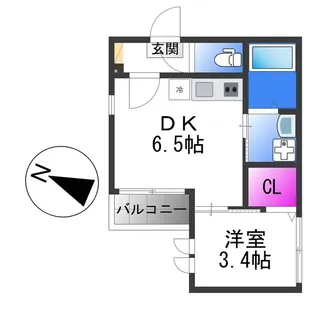oeillet【3階】の間取り