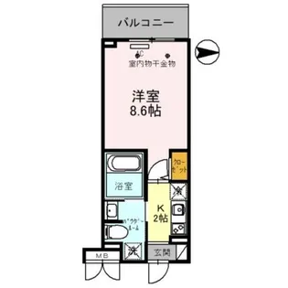 Msマンション長栄寺【6階】の間取り