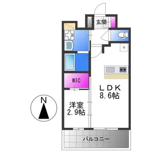プレサンス東小橋エレディータ【11階】の間取り