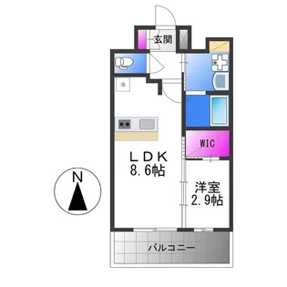 プレサンス東小橋エレディータ【11階】の間取り