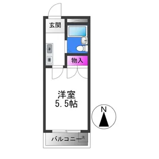 ラフィーネ小若江【3階】の間取り