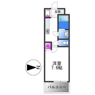 1Kの間取り画像