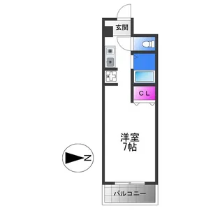 キャトルセゾン【3階】の間取り