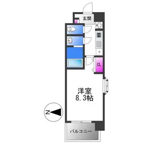 La Douceur荒本【11階】の間取り