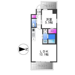 プレジオ永和ASIAN【2階】の間取り