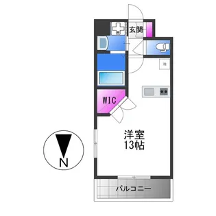 1Kの間取り画像