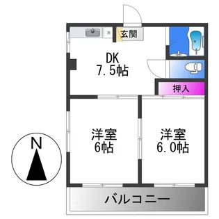 I Cube流町【3階】の間取り