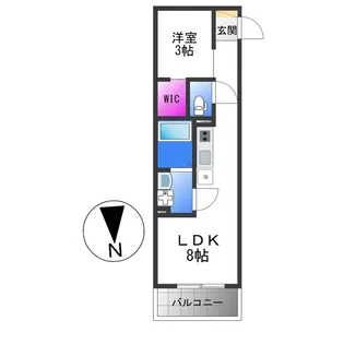 S−MOVE緑橋Ⅱ【1階】の間取り