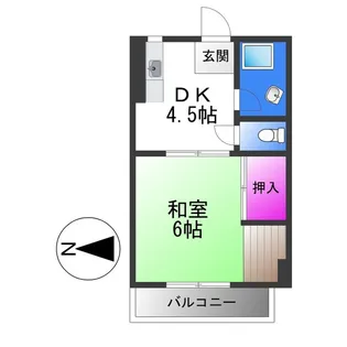 ハーベスト【3階】の間取り