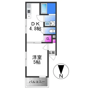 MELDIA大蓮Ⅱ【1階】の間取り