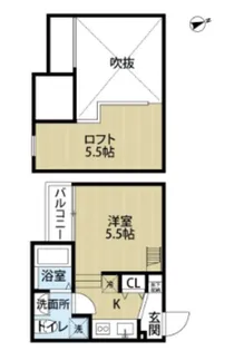 フェリオ北清水【2階】の間取り