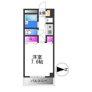 1Kの間取り画像