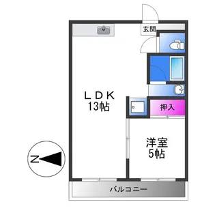 メダリアン巽【3階】の間取り