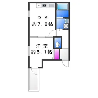 フジパレス今川駅東Ⅰ番館【2階】の間取り