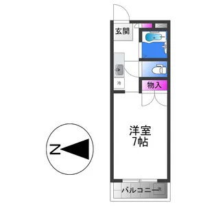 エレガンス平野【2階】の間取り