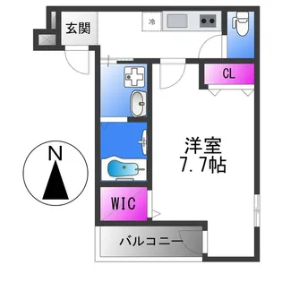 フジパレス長吉長原西Ⅰ番館【2階】の間取り