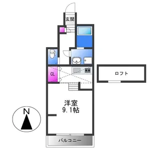 あんしん+小畑町08−13001【1階】の間取り