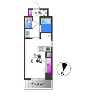 1Rの間取り画像