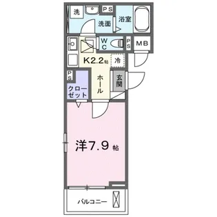 プラザ九源Ⅲ【1階】の間取り