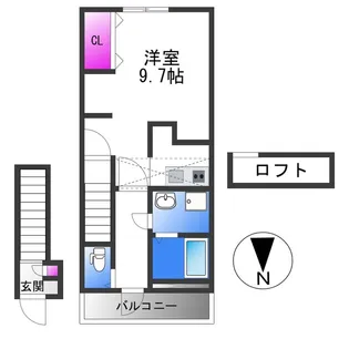 あんしん+小畑町08−13001【2階】の間取り
