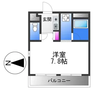 グロースコート平野【5階】の間取り