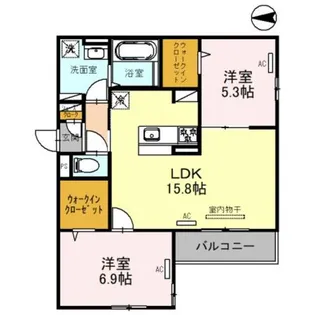 クラシスト加美正覚寺【2階】の間取り