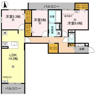 ナサハウス【2階】の間取り