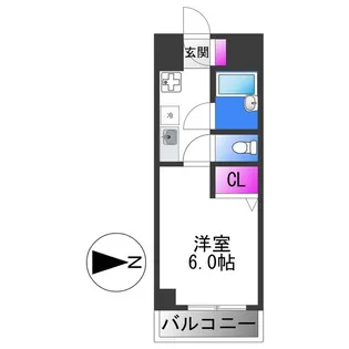 1Kの間取り画像