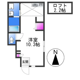 あんしん+大蓮東08−1084【1階】の間取り