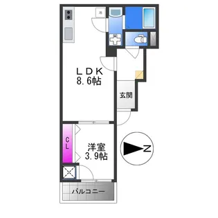 アート林寺【2階】の間取り