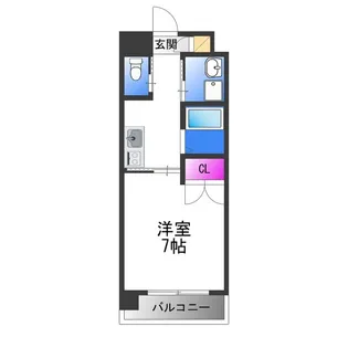 マンスフィールド桃谷【2階】の間取り