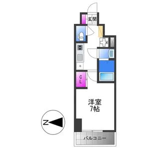 リヴェント森ノ宮【11階】の間取り