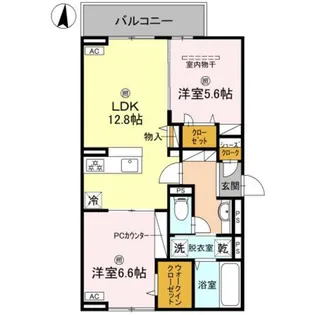 マニフィック御厨中【3階】の間取り