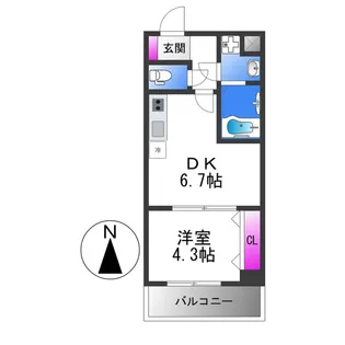 メゾン上小阪【7階】の間取り