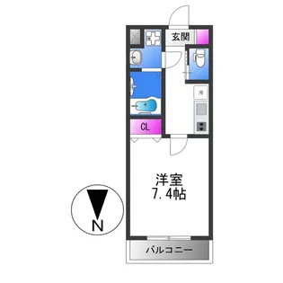 メゾン上小阪【7階】の間取り