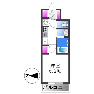 1Kの間取り画像
