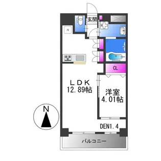 Allier鴻池元町【5階】の間取り