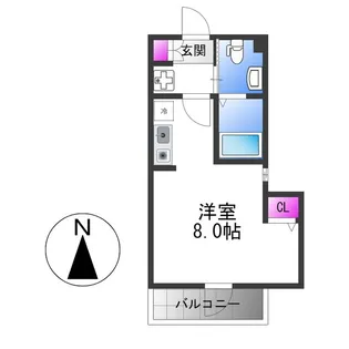 PureFirstNAGASE【2階】の間取り