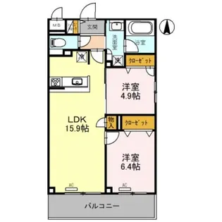コンフォルタ【5階】の間取り