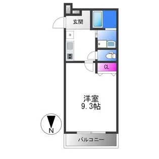 1Kの間取り画像