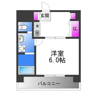 1Kの間取り画像