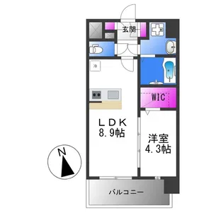 エスリード大阪平野プライム【2階】の間取り