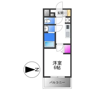 1Kの間取り画像