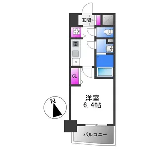 エスリード大阪平野プライム【2階】の間取り