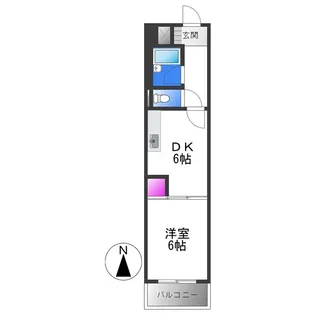 ラピタ【5階】の間取り