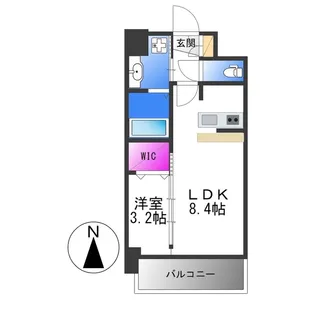 ソルテラスOSAKA緑橋クレアスト【12階】の間取り